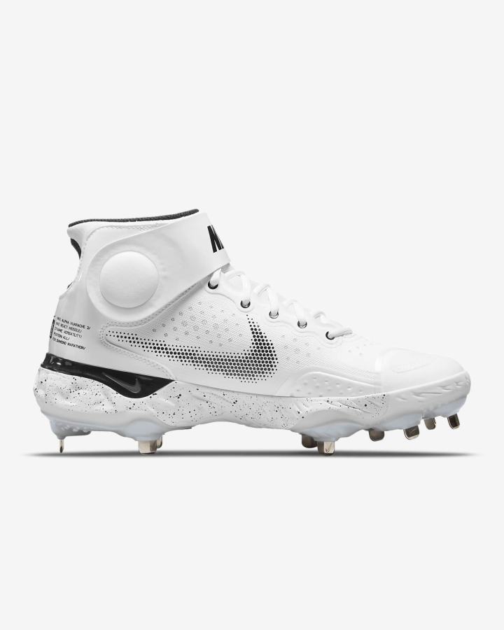 Zapatillas de Beisbol Nike Alpha Huarache Elite 3 Mid Hombre Blancas Rojas Claro Negras | PNSDK-3278