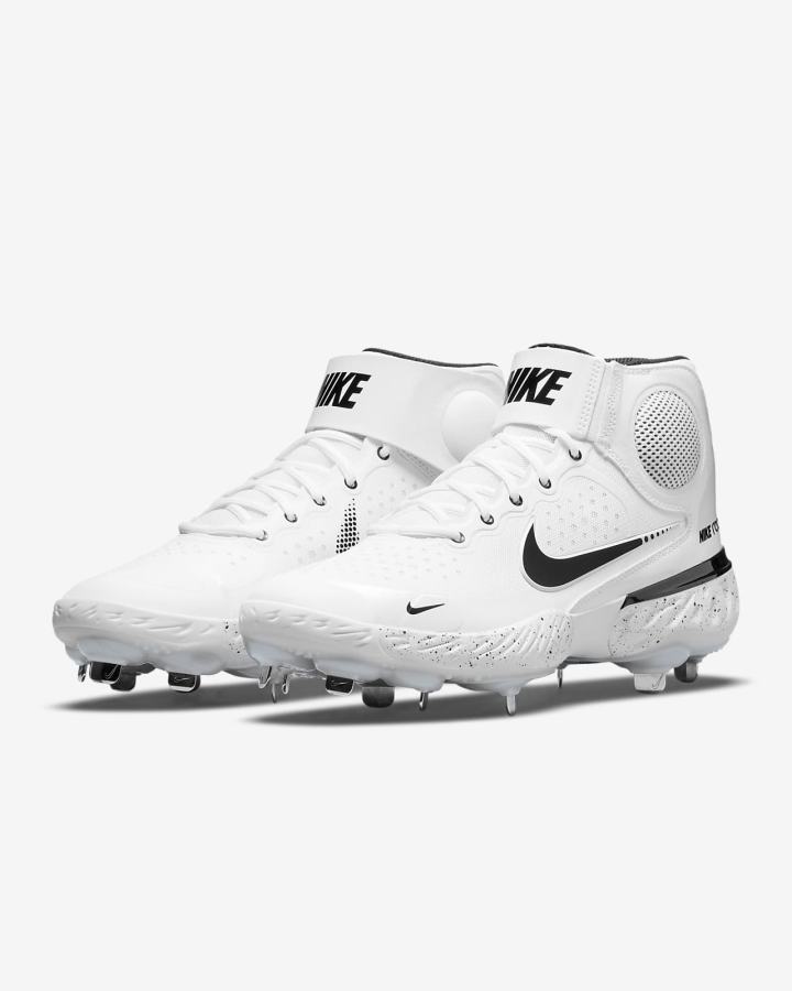 Zapatillas de Beisbol Nike Alpha Huarache Elite 3 Mid Hombre Blancas Rojas Claro Negras | PNSDK-3278