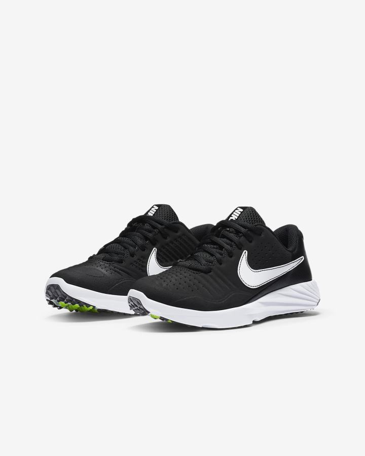Zapatillas de Beisbol Nike Alpha Huarache 3 Turf Kids Niña Negras Gris Verde Blancas | WTEMA-2683