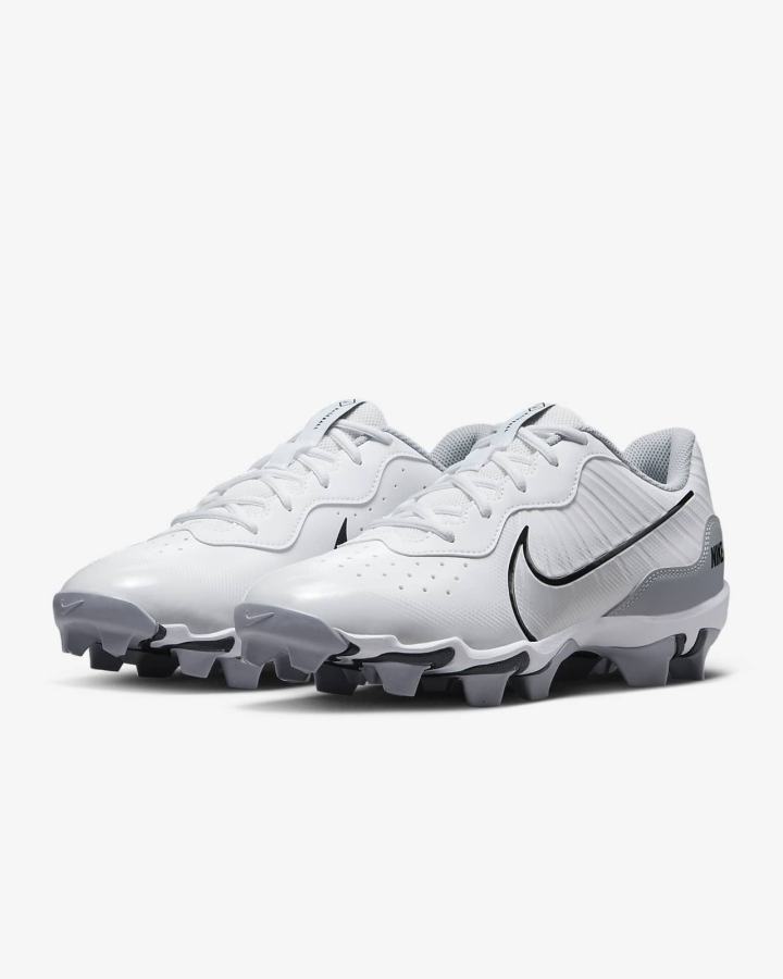 Zapatillas de Beisbol Nike Alpha Huarache 4 Keystone Hombre Blancas Gris Plateadas Negras | XAJFL-2473