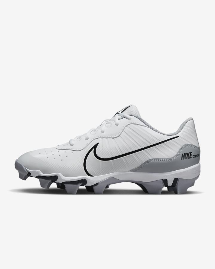 Zapatillas de Beisbol Nike Alpha Huarache 4 Keystone Hombre Blancas Gris Plateadas Negras | XAJFL-2473