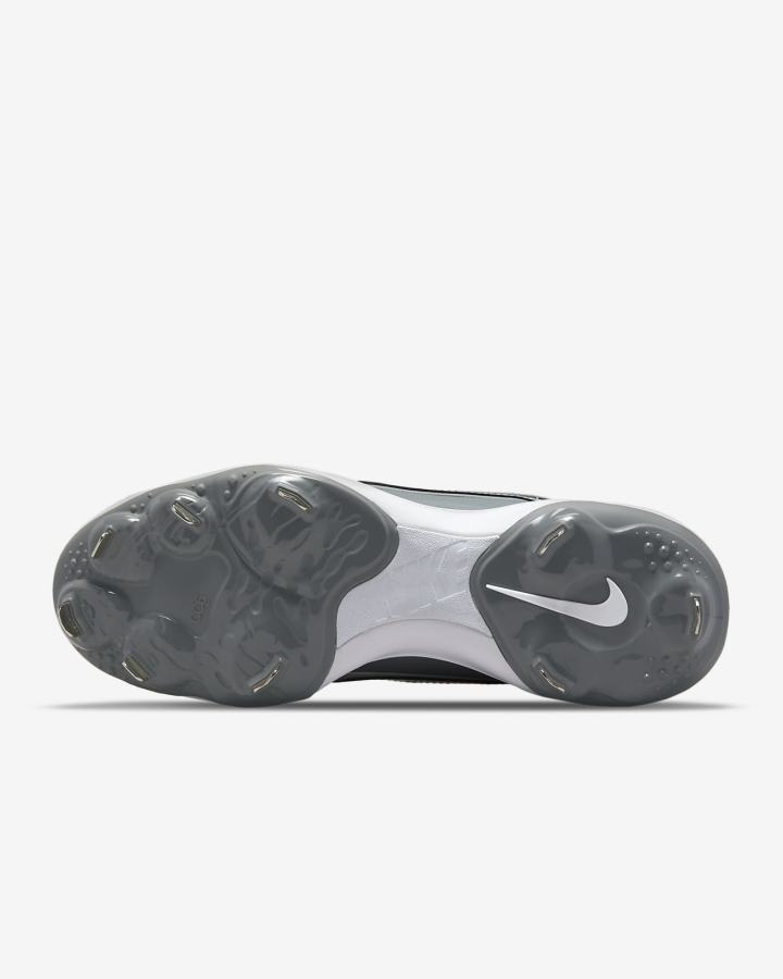 Zapatillas de Beisbol Nike Alpha Huarache 3 Varsity Low Hombre Gris Claro Blancas Negras | ZEQOY-6928