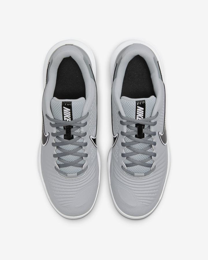 Zapatillas de Beisbol Nike Alpha Huarache 3 Varsity Low Hombre Gris Claro Blancas Negras | ZEQOY-6928