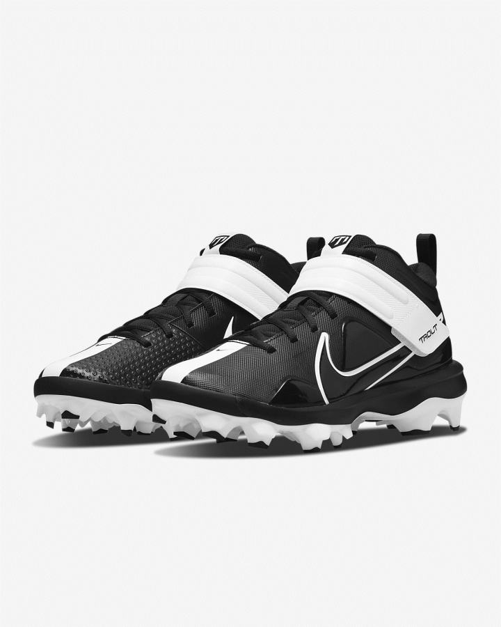Zapatillas de Beisbol Nike Force Trout 7 Pro MCS Hombre Negras Turquesa Blancas | DTNXK-5890
