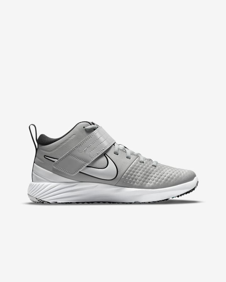 Zapatillas de Beisbol Nike Force Trout 7 Turf Kids Niño Gris Blancas Turquesa Negras | TQZXD-4735