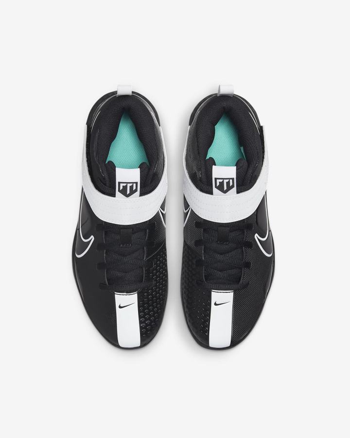 Zapatillas de Beisbol Nike Force Trout 7 Turf Kids Niño Negras Turquesa Blancas | XOLHN-1649