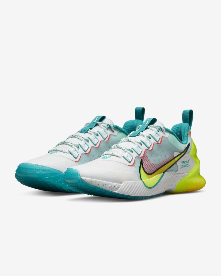 Zapatillas de Beisbol Nike Force Zoom Trout LTD Turf Hombre Blancas Negras Verde | CWZOY-7801
