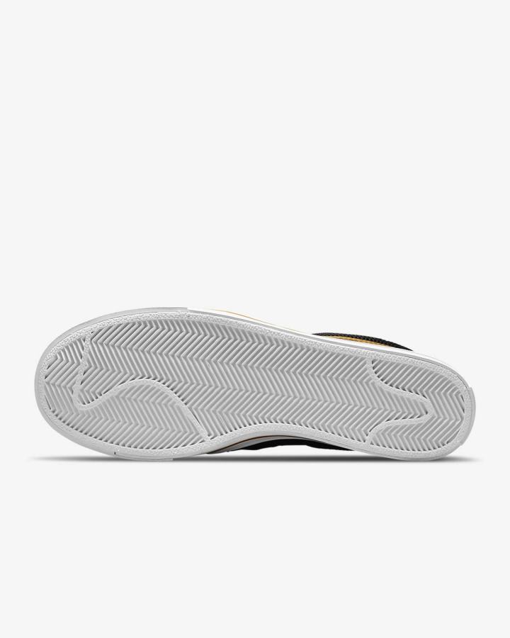 Zapatos Slip On Nike Court Legacy Mujer Negras Marrones Blancas | AQTPX-4107