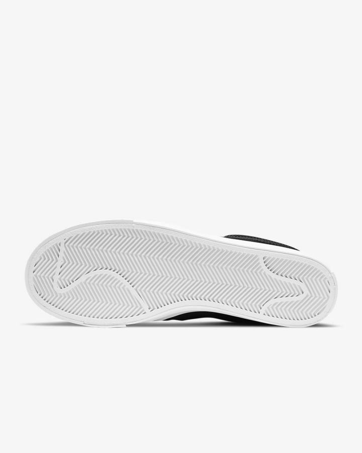 Zapatos Slip On Nike Court Legacy Mujer Negras Plateadas Blancas | LAVOR-6925