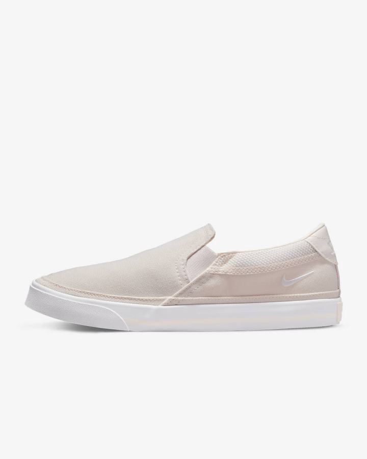 Zapatos Slip On Nike Court Legacy Mujer Rosas Claro Blancas | UAZGL-0736