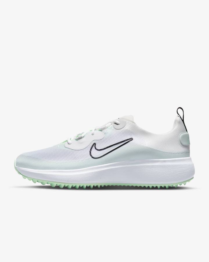 Zapatos de Golf Nike Ace Summerlite Mujer Blancas Plateadas Verde Menta Negras | EYPBK-1849