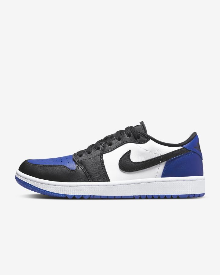 Zapatos de Golf Nike Air Jordan 1 Low G Hombre Blancas Azul Real Negras | MFPAN-0326