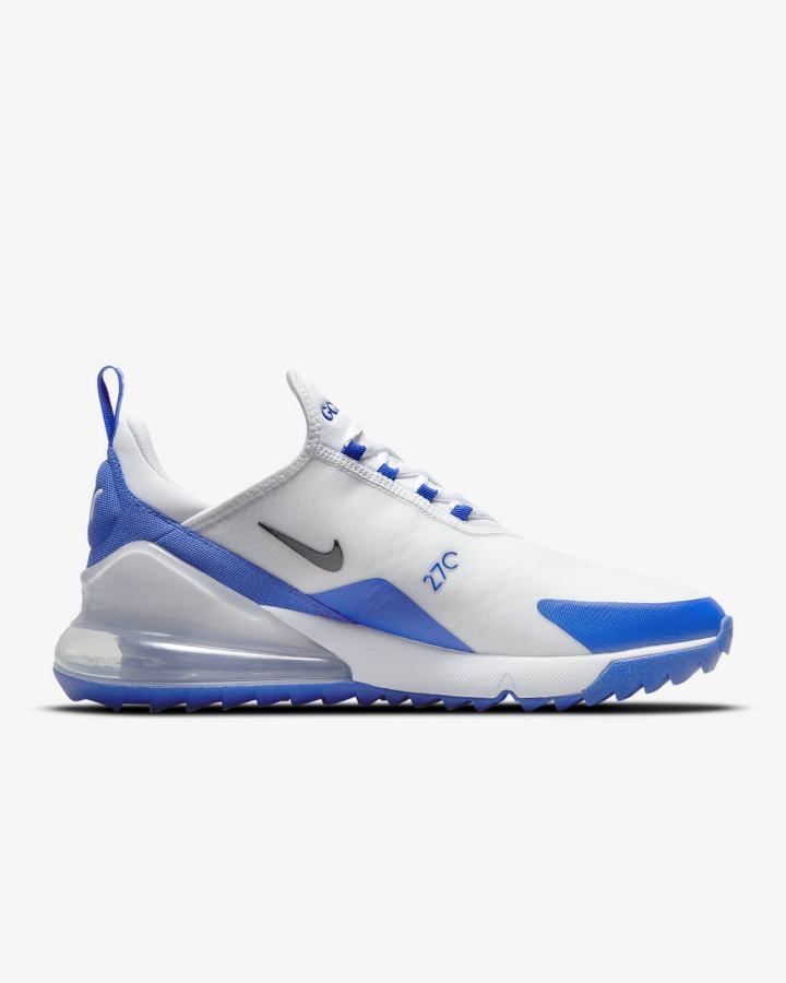 Zapatos de Golf Nike Air Max 270 G Hombre Blancas Azules Plateadas Negras | MFJPQ-3502