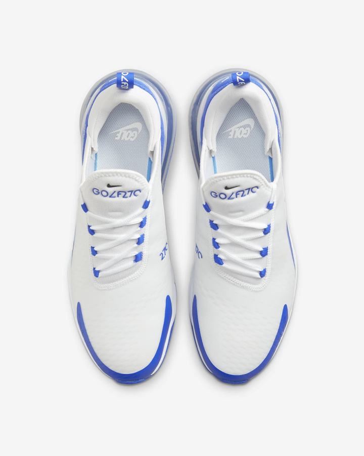 Zapatos de Golf Nike Air Max 270 G Hombre Blancas Azules Plateadas Negras | MFJPQ-3502