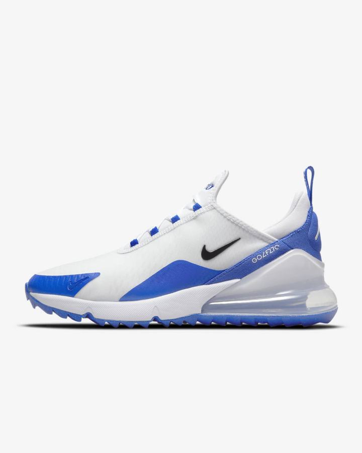 Zapatos de Golf Nike Air Max 270 G Hombre Blancas Azules Plateadas Negras | MFJPQ-3502