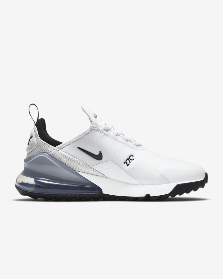 Zapatos de Golf Nike Air Max 270 G Hombre Blancas Plateadas Negras | XIASE-2084