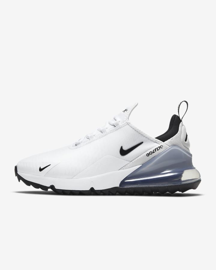 Zapatos de Golf Nike Air Max 270 G Mujer Blancas Plateadas Negras | ONJWS-1682