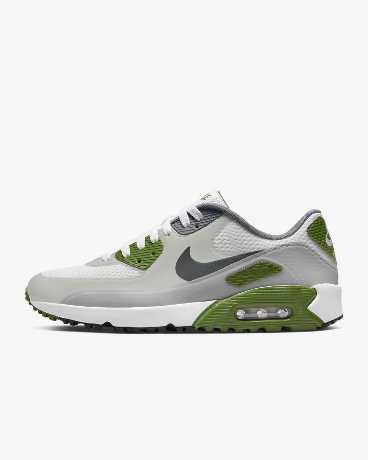 Zapatos de Golf Nike Air Max 90 G Hombre Blancas Gris Claro | TORMF-3517