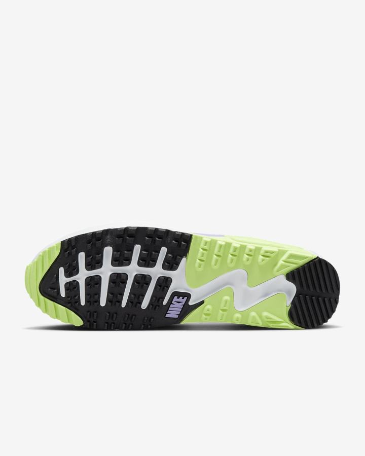 Zapatos de Golf Nike Air Max 90 G Hombre Blancas Moradas Negras | VUHWR-6130