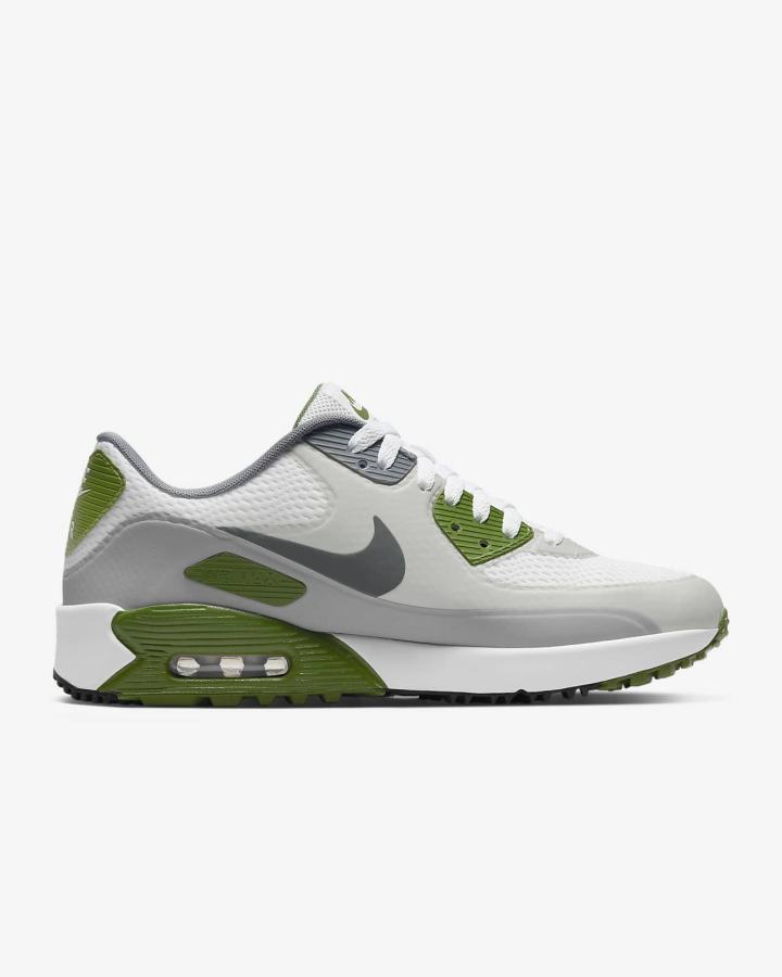 Zapatos de Golf Nike Air Max 90 G Mujer Blancas Gris Claro | RXSZO-4612