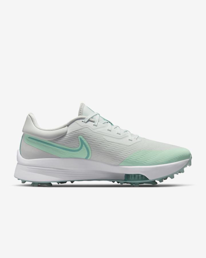 Zapatos de Golf Nike Air Zoom Infinity Tour NEXT% Hombre Blancas Verde Menta Plateadas Turquesa | DGTAQ-0283