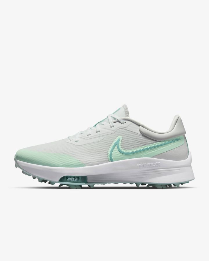Zapatos de Golf Nike Air Zoom Infinity Tour NEXT% Hombre Blancas Verde Menta Plateadas Turquesa | DGTAQ-0283