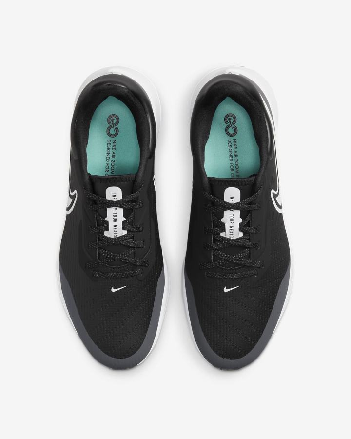 Zapatos de Golf Nike Air Zoom Infinity Tour NEXT% Hombre Negras Gris Turquesa Blancas | FSVEG-8096