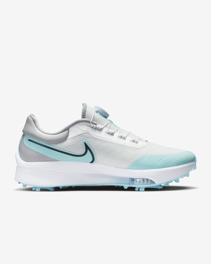 Zapatos de Golf Nike Air Zoom Infinity Tour NEXT% Boa (Wide) Hombre Blancas Gris Claro Negras | HVAKC-4635