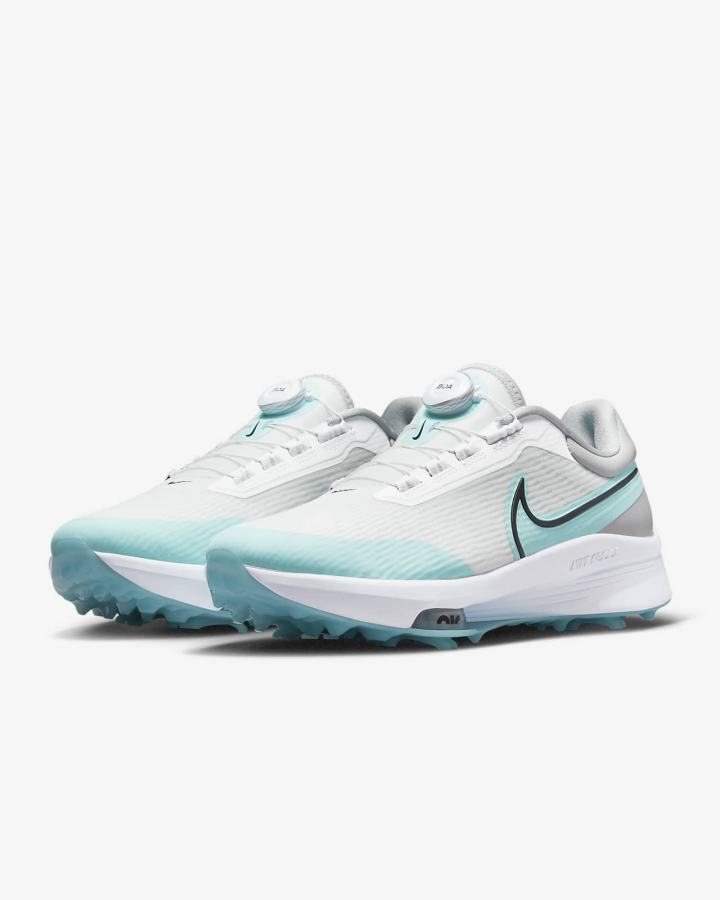 Zapatos de Golf Nike Air Zoom Infinity Tour NEXT% Boa (Wide) Hombre Blancas Gris Claro Negras | HVAKC-4635