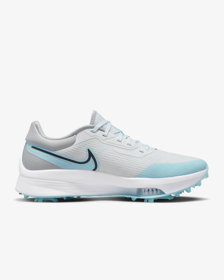 Zapatos de Golf Nike Air Zoom Infinity Tour NEXT% Hombre Blancas Gris Claro Negras | LPEAQ-7469