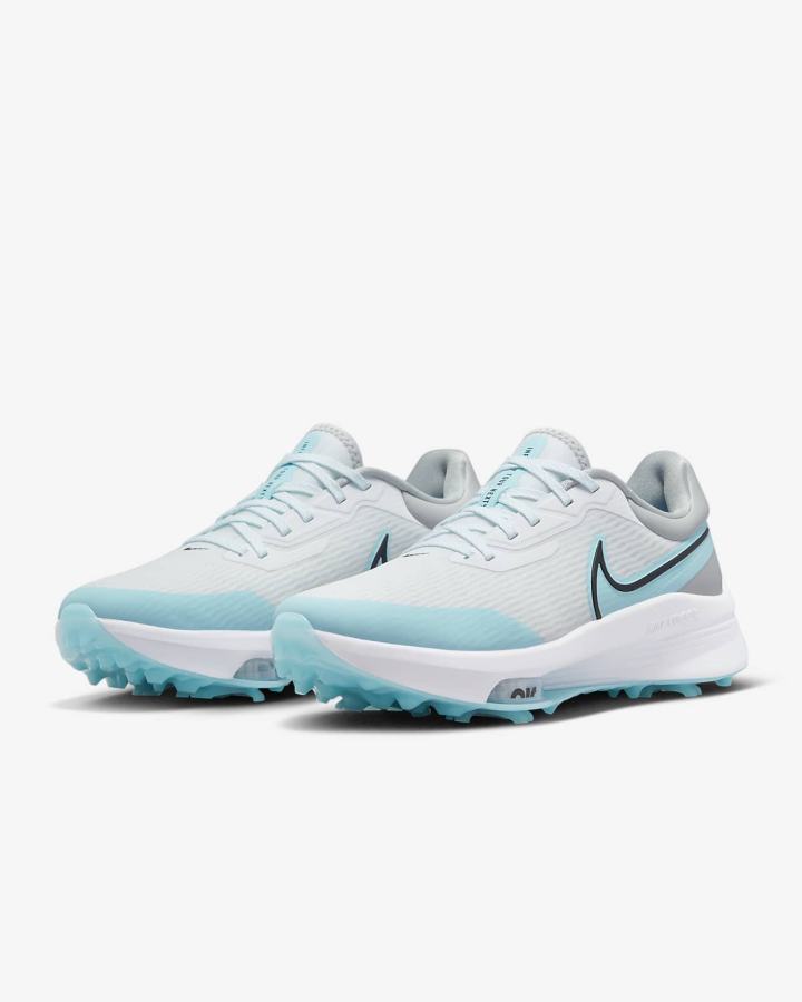 Zapatos de Golf Nike Air Zoom Infinity Tour NEXT% Hombre Blancas Gris Claro Negras | LPEAQ-7469