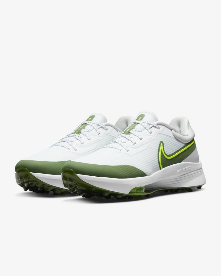Zapatos de Golf Nike Air Zoom Infinity Tour NEXT% Hombre Blancas Plateadas | OYQSL-9342