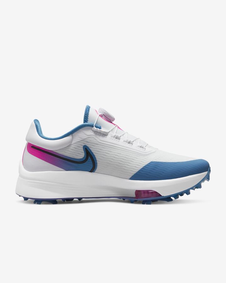 Zapatos de Golf Nike Air Zoom Infinity Tour NEXT% Boa (Wide) Hombre Blancas Azules Rosas Negras | RYAKB-9021