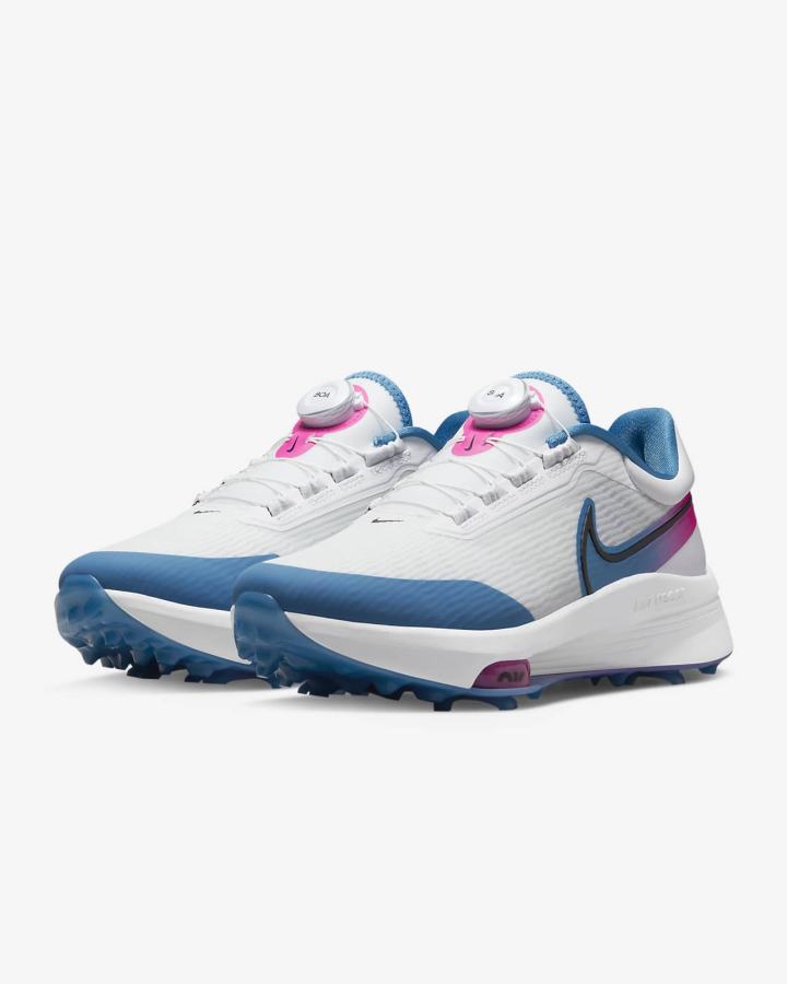 Zapatos de Golf Nike Air Zoom Infinity Tour NEXT% Boa (Wide) Hombre Blancas Azules Rosas Negras | RYAKB-9021