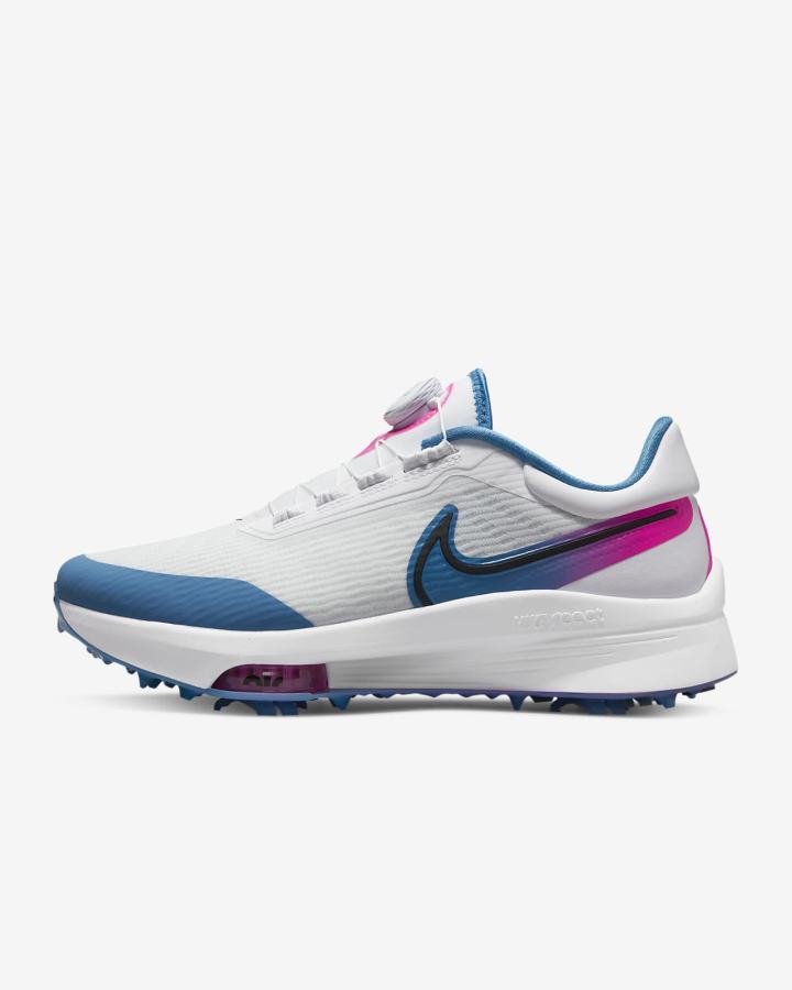 Zapatos de Golf Nike Air Zoom Infinity Tour NEXT% Boa (Wide) Hombre Blancas Azules Rosas Negras | RYAKB-9021