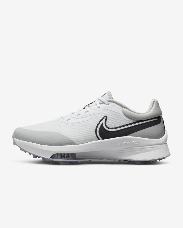 Zapatos de Golf Nike Air Zoom Infinity Tour NEXT% (Wide) Hombre Blancas Gris Turquesa Negras | VRKAN-5391
