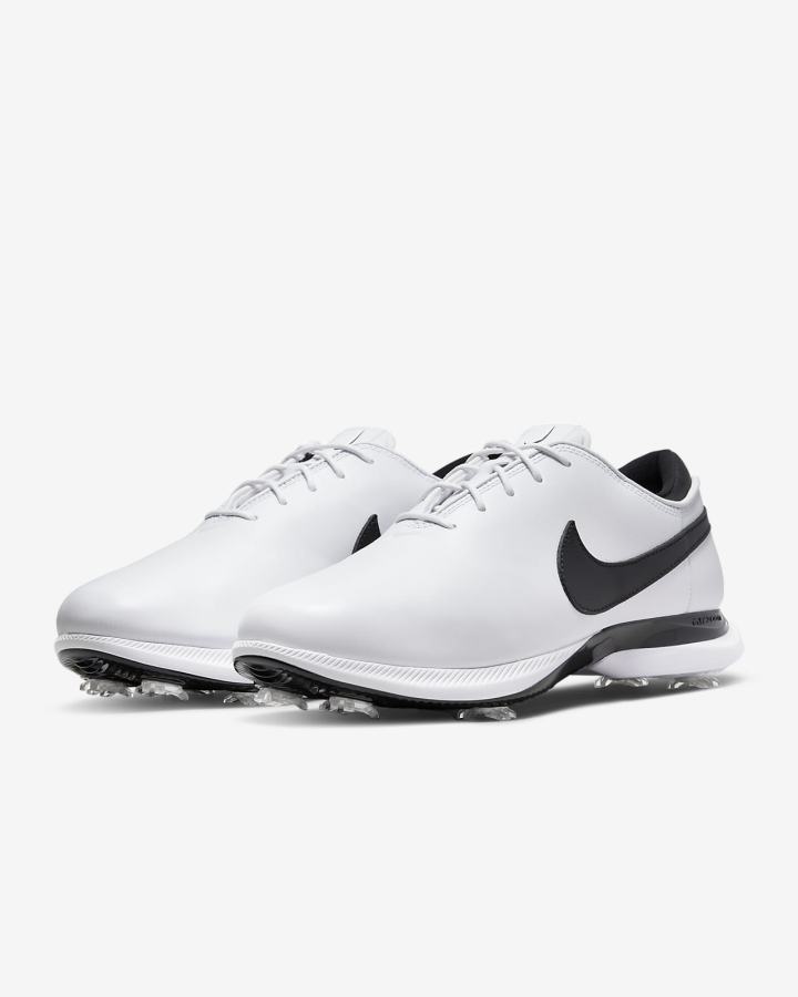 Zapatos de Golf Nike Air Zoom Victory Tour 2 (Wide) Hombre Blancas Negras | CZEIX-2387