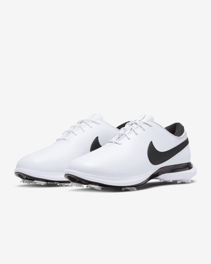 Zapatos de Golf Nike Air Zoom Victory Tour 2 Mujer Blancas Negras | NDGKW-0536