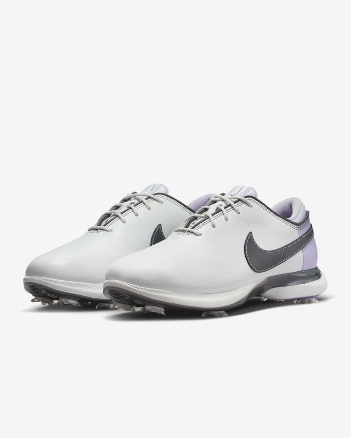 Zapatos de Golf Nike Air Zoom Victory Tour 2 Mujer Blancas Moradas Gris | SNRDC-2597