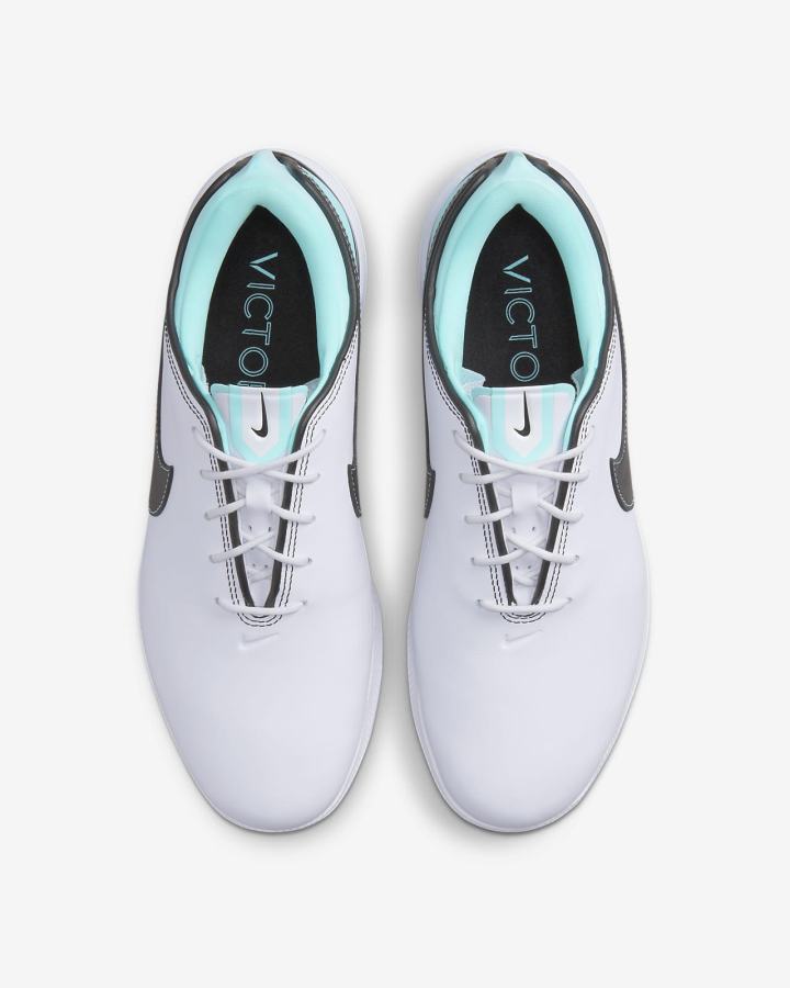 Zapatos de Golf Nike Air Zoom Victory Tour 2 Mujer Blancas Negras | VPYTQ-9723