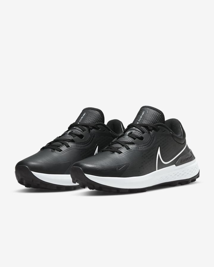 Zapatos de Golf Nike Infinity Pro 2 Hombre Gris Oscuro Negras Blancas | VCQFB-6459