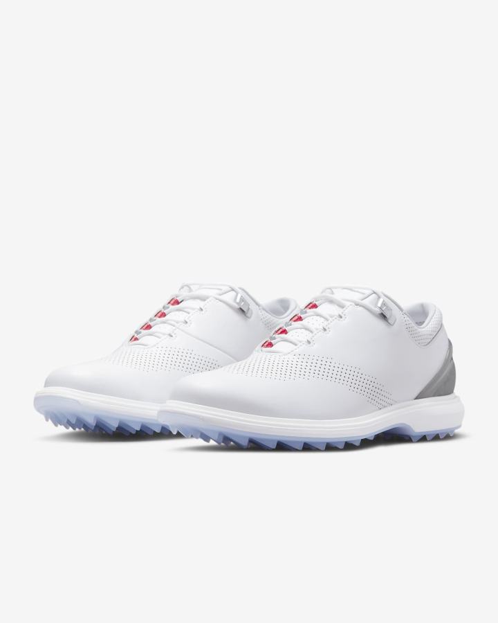 Zapatos de Golf Nike Jordan ADG 4 Hombre Blancas Plateadas Rojas Negras | IWYPB-2613