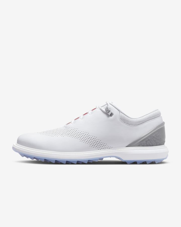 Zapatos de Golf Nike Jordan ADG 4 Hombre Blancas Plateadas Rojas Negras | IWYPB-2613