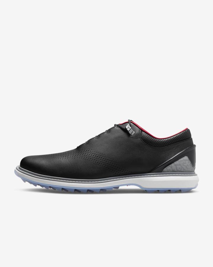 Zapatos de Golf Nike Jordan ADG 4 Hombre Negras Gris Metal Plateadas Blancas | MJGCQ-8146