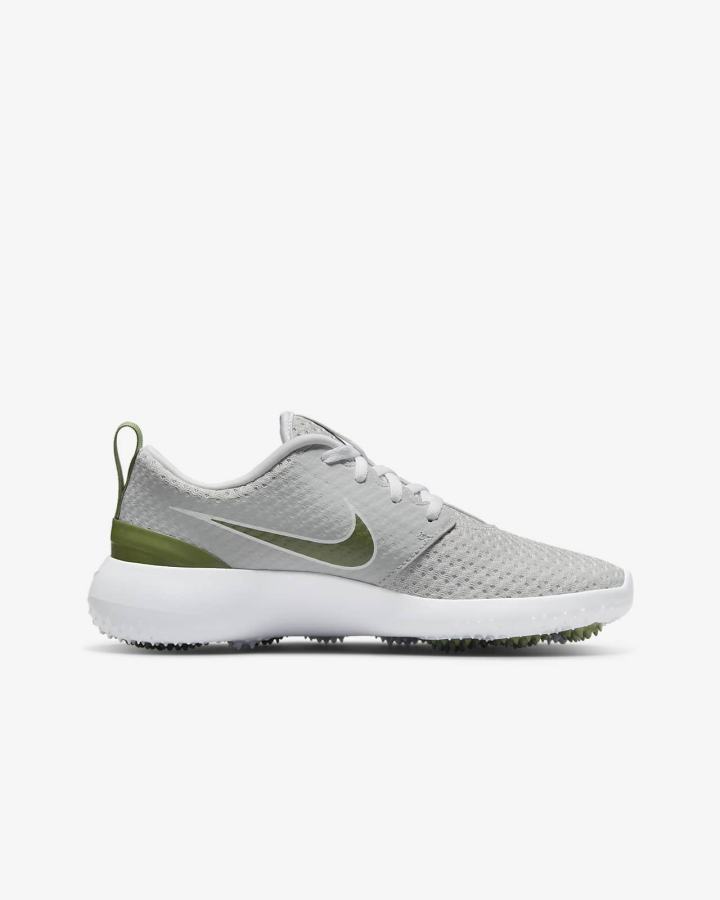 Zapatos de Golf Nike Roshe G Jr. Kids Niña Gris Blancas | AMKRB-3869
