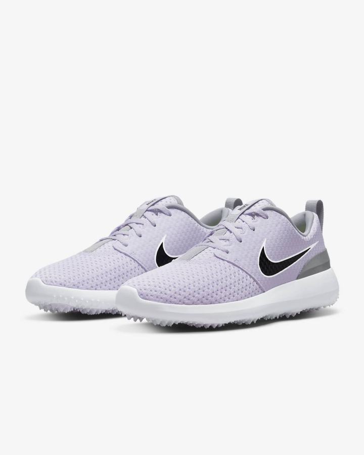 Zapatos de Golf Nike Roshe G Mujer Moradas Blancas Gris Negras | RYPSD-4169