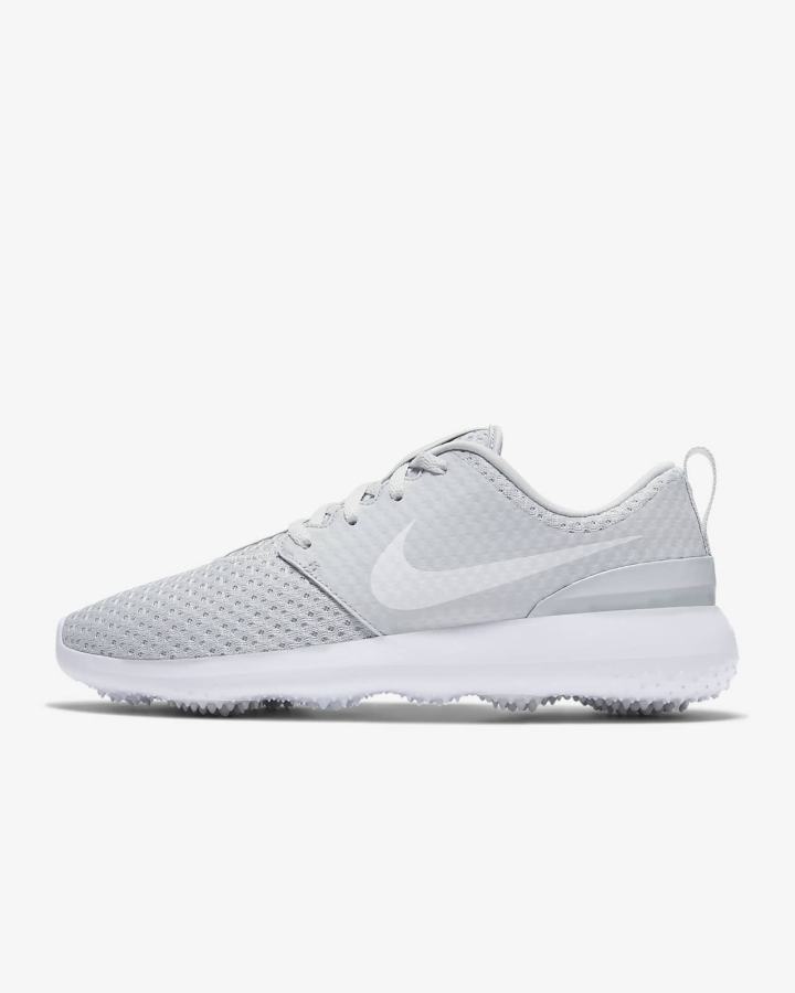 Zapatos de Golf Nike Roshe G Mujer Plateadas Metal Blancas | NKYOS-8704