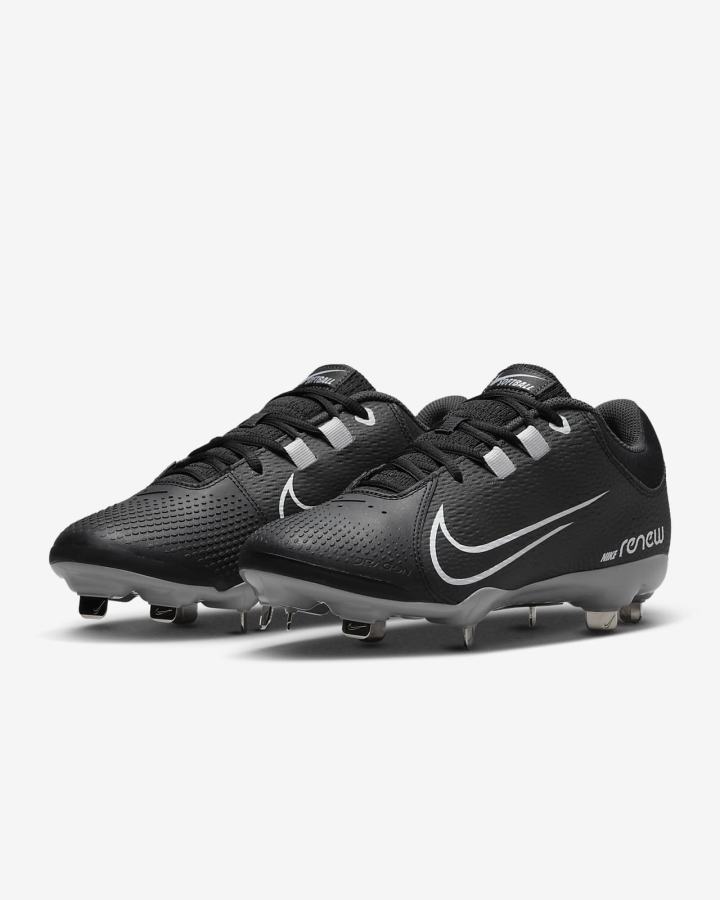 Zapatos de Softbol Nike Hyperdiamond 4 Pro Mujer Negras Gris Oscuro Blancas | HRFXW-4250