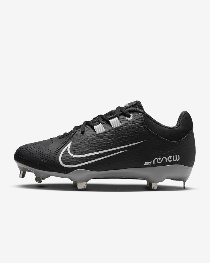 Zapatos de Softbol Nike Hyperdiamond 4 Pro Mujer Negras Gris Oscuro Blancas | HRFXW-4250