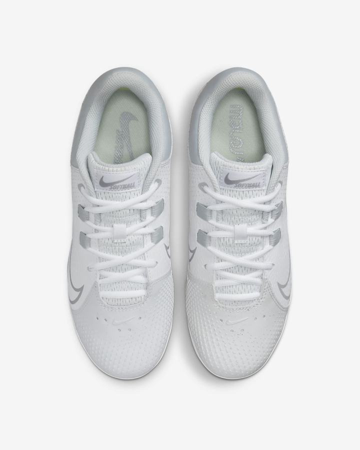 Zapatos de Softbol Nike Hyperdiamond 4 Pro Mujer Blancas Plateadas Gris | IMGNW-1860